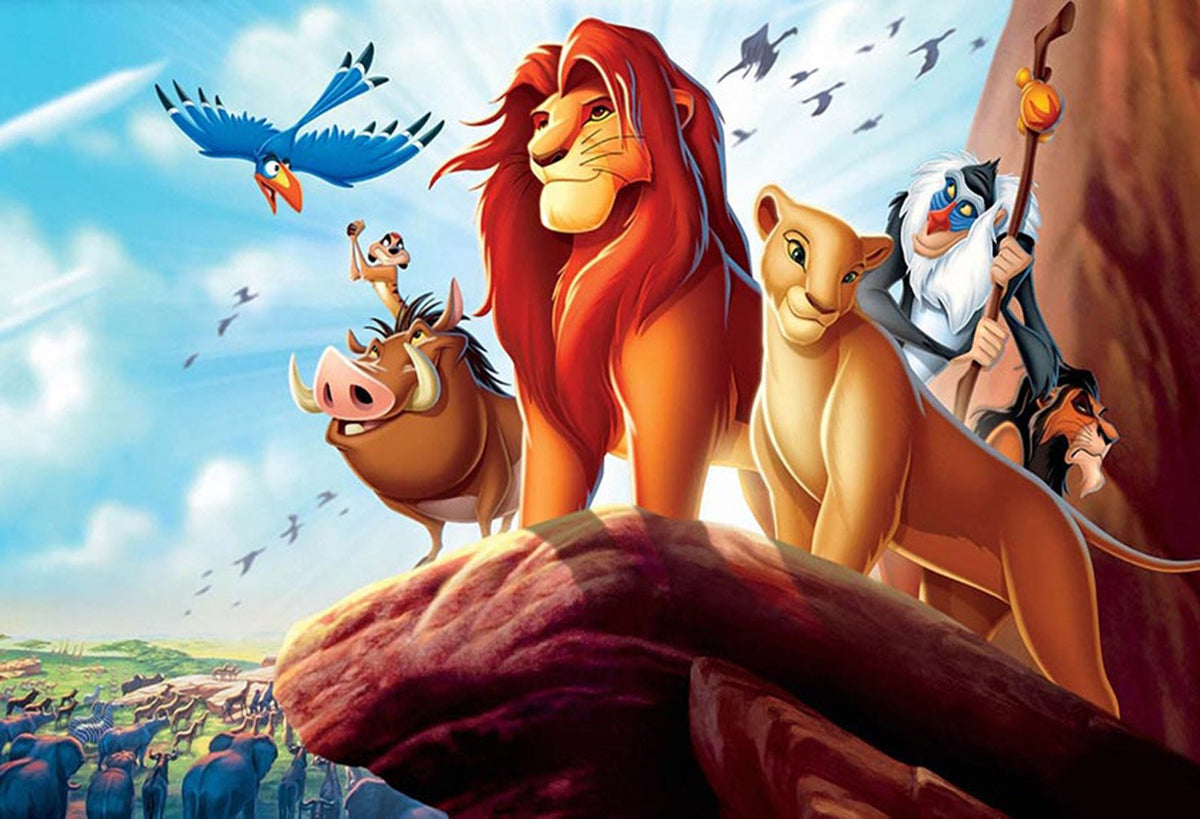 Custom The Lion King Simba Boys Birthday Backdrop Banner