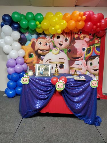 Fondos personalizados de fotografía de Cocomelon Pancarta fotográfica para fiesta de cumpleaños