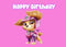Customize Birthday Photo Backdrop Girls Pink Party Photography Backgrounds Banners
