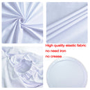 Toile de fond ronde personnalisée, tissu de fond circulaire en Polyester pour fête d'anniversaire, couvertures de haute qualité 