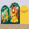 Customize Size Lion King Photo Background Cover Arch Chiara Theme Boys Birthday Background Double Side Elastic Covers