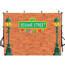 Custom Sesame Street Photo Backdrop Banner for kids