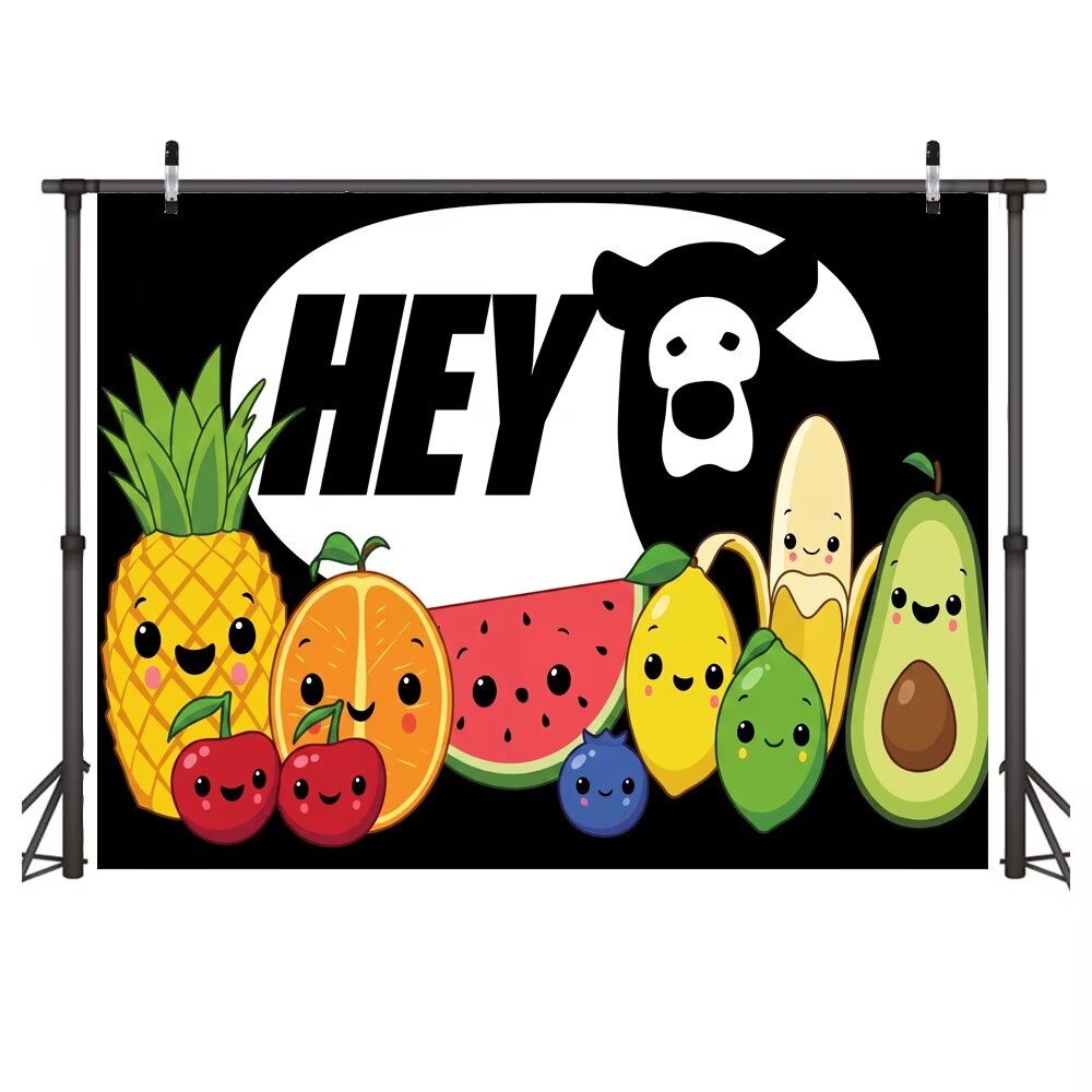 Custom Hey Bear Sensory Photo Backdrop Banner