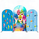 Custom Baby Shark Arch Backdrop Cover Double Sides Elastic Covers
