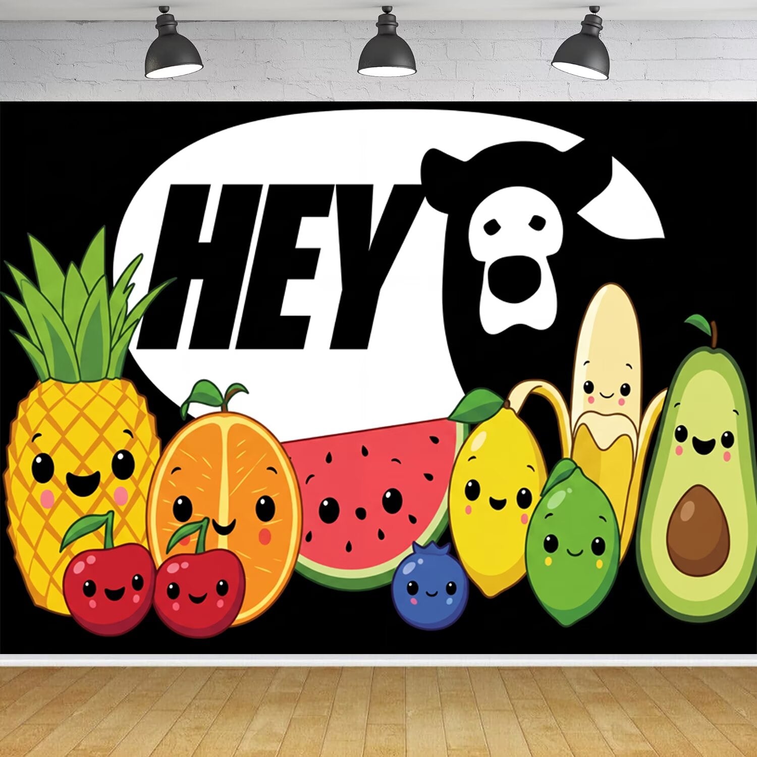 Custom Hey Bear Sensory Photo Backdrop Banner