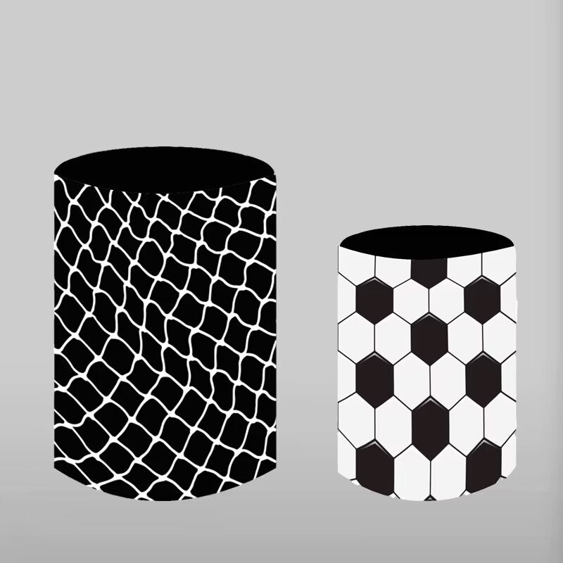 Customize Size Football 3 pieces Cylinder Plinth Covers
