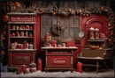 Photography Background Winter Christmas Vintage Wooden House Xmas Snow Kids Family Portrait Decor Backdrop Photo Studio