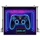 Custom Game On Level Up Photo Backdrop Banner