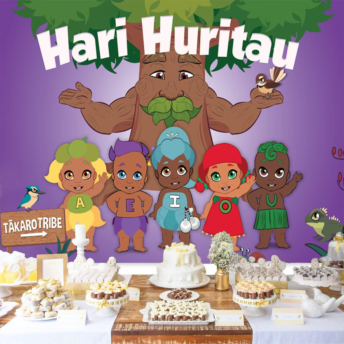 Custom Hari Huritau Photo Backdrop Banner