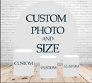 Customize Circle Backdrop Covers Theme Birthday Photo Round Background 3pcs Cylinder Plinth Covers