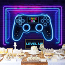 Custom Game On Level Up Photo Backdrop Banner