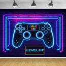Custom Game On Level Up Photo Backdrop Banner
