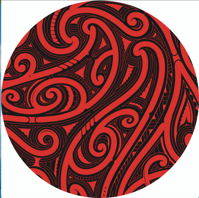 Décors ronds rouges et noirs personnalisés, couvertures de fond circulaires pour fête d'anniversaire 