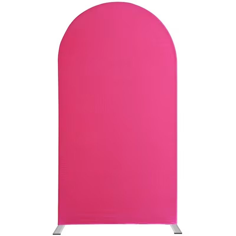 Custom Solid Arch Backdrop Cover Spandex Double Sides Elastic Covers