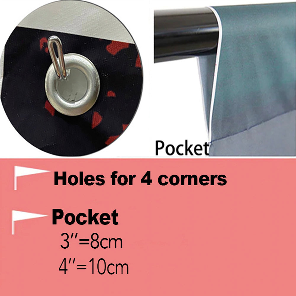 Photo Backdrop Holes and Pocket Services