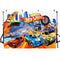 Racing Car Backdrop Hot Wheels Wild Racer Runway Boy 1st Birthday Party Custom Photography Background Photo Booth Decor Supplies