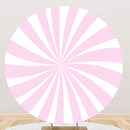 Pink Round Backdrops radiation Birthday Party Circle Background Girls Cake Party Table Banner Covers