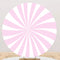 Pink Round Backdrops radiation Birthday Party Circle Background Girls Cake Party Table Banner Covers