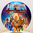 He Man Round Backdrops Kids Birthday Party He-Man Circle Background Birthday Covers