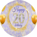 20th Birthday Round Backdrop Girls Birthday Party Circle Background Table Banner Covers