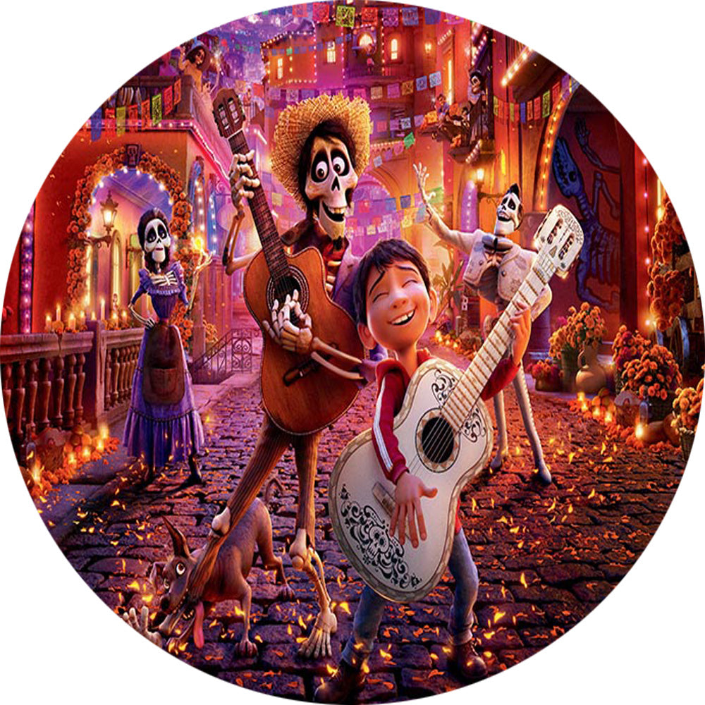 Coco round backdrop