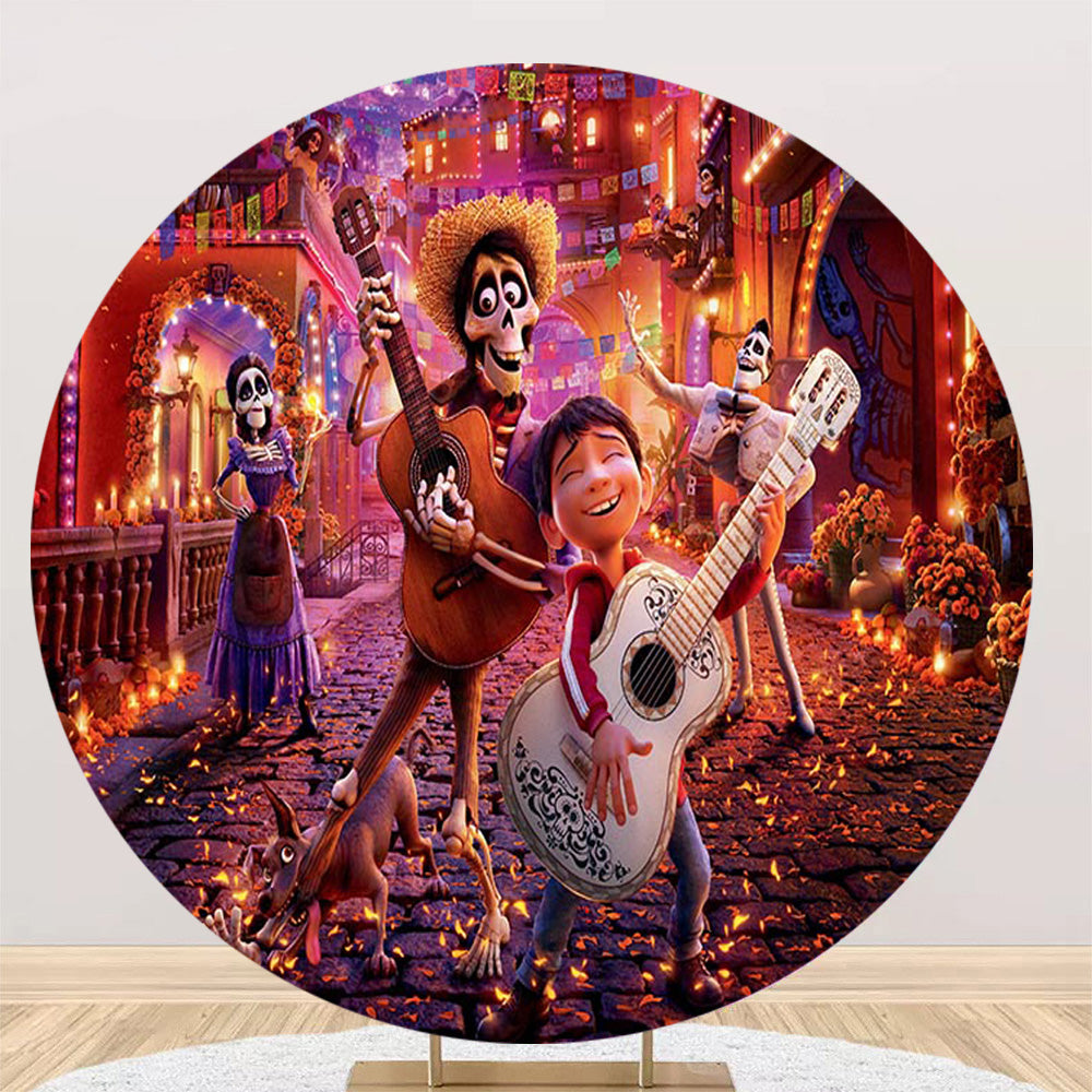 Coco round backdrop