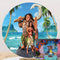 Moana Maui Round Backdrops Ocean Tropical Girls Boys Birthday Circle Background Waialiki Maui Cake Party Table Banner Covers