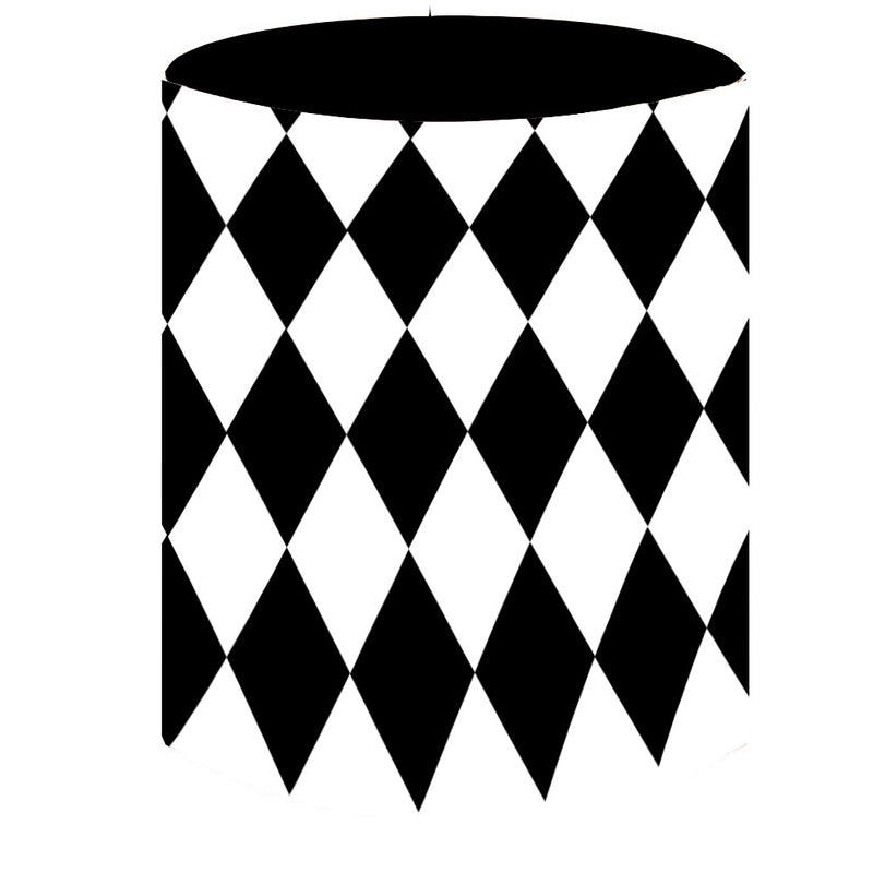 Personalize Mouse Round Backdrop Girls Birthday Circle Background Cyli ...