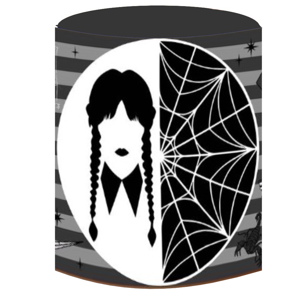 Wednesday Addams Round Backdrops Kids Birthday Party wednsday adamas redondo Circle Background Birthday Covers