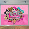 Lol Surprise Photo Backdrop Pink Girls Birthday Party Custom Photography Background Photo Booth Decors