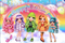 Rainbow Photo Backdrop For Girls Birthday Celebration Photography Background Banner