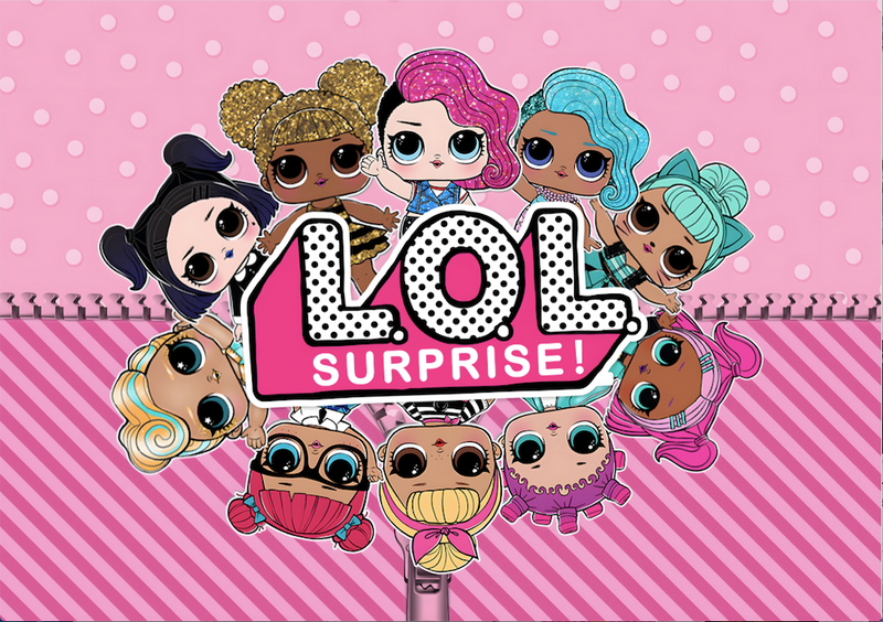 Lol Surprise Photo Backdrop Pink Girls Birthday Party Custom Photography Background Photo Booth Decors