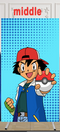 Fondo de foto de Pokémon de tamaño personalizado, cubierta de personaje de Pokémon, fondo de arco temático, cubiertas elásticas de doble cara 