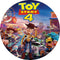 Personalize Toy Story Round Backdrops Boys Birthday Party Circle Background Birthday Cake Table Banner Covers