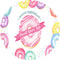 Donut Grow Up Round Backdrops Girls Birthday Party Circle Background Donut Cake Table Banner Covers