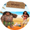 Moana Maui Round Backdrops Ocean Summer Party Circle Background Baby Cake Table Banner Covers
