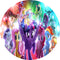 My Little Pony Round Backdrops Girls Birthday Party Circle Background Cake Table Banner Covers
