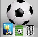 Football Round Backdrop Soccer Party Decor Circle Cake Table Background Cylinder Plinth Covers
