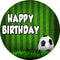 Soccer Round Backdrops Football Party Circle Background Green Lawn Cake Table Banner Covers