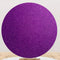 Purple Round Backdrops Glittering Shine Birthday Party Sparkling Circle Background Birthday Covers