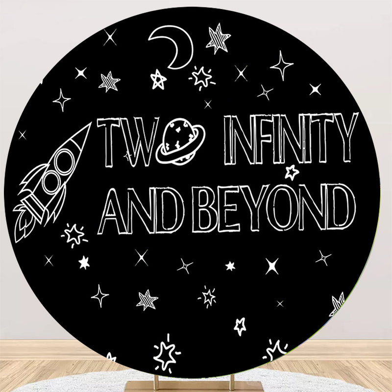 Two Infinity and Beyond Round Backdrops 