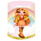 Arc-en-ciel haute Photo toile de fond enfants anniversaire rond décors filles cercle fond fête Photo stand accessoires couvertures 