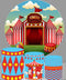 Circus Round Backdrop Child Birthday Circle Background Baby Shower Photo Studio Decor Cylinder Plinth Covers