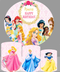 Girls Birthday Round Backdrop Decoration Disney Princess Birthday Party Circle Cover Baby Photo Background
