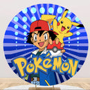 Pokémon Party Round Backdrop