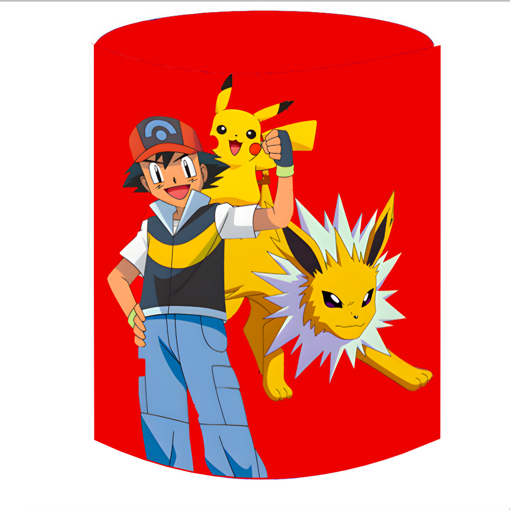 Pokémon Party Round Backdrop