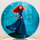 Brave Round Backdrops Covers Kids Birthday Party Circle Background Covers
