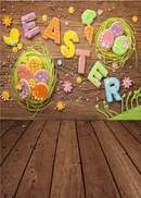 April spring backdrop Easter photo background for photography studio wood floor photo background vinyl
