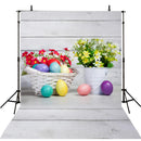 April backdrop Easter eggs photo background for photography wood floor photo background vinyl
