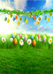 April backdrop Easter eggs photo background for photography spring green glass photo background vinyl